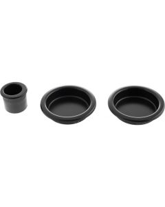 AGB Sliding Door Flush Pull Round - Matt Black B019201093