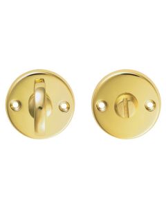 Carlisle Brass B12 Turn & Release On Face Fix Round Rose (4.9 X 67mm Spindle) 45mm Polished Brass