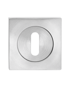 Karcher Design CEZ1341 BB 71 3 piece rose, standard keyhole Escutcheons satin stainless steel