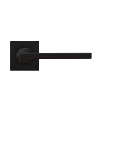 Karcher Design ER57Q Soho Door Handle on Square shaped rose in cosmos black,