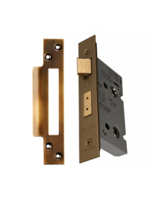 Eurospec Easi - T Bathroom Security Sashlock 57mm Backset 76mm Case Antique Brass