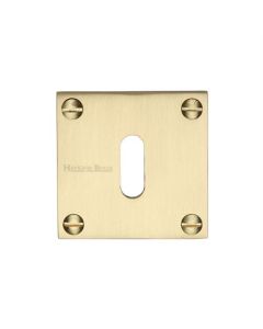 Heritage Brass BAU1556-SB Keyhole Escutcheon Satin Brass finish