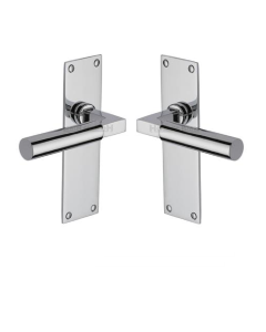 Heritage Brass BAU7310-PC Door Handle Lever Latch Bauhaus Design Polished Chrome finish