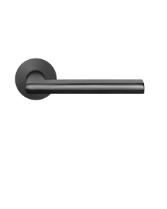 Karcher Design EPL54 Montana Door Handle on Round Plandesign rose in titan grey,