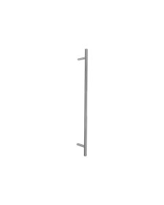 BLU, Offset Round 'T' Bar Pull Handle, 1200mm, Back to Back Fix, 316 Satin Stainless Steel HAB6-1200-BB-SSS