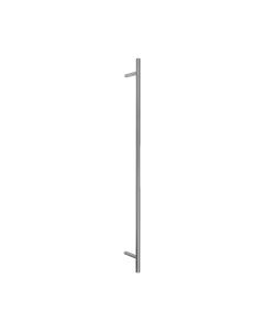 BLU, Offset Round 'T' Bar Pull Handle, 1500mm, Back to Back Fix, 316 Satin Stainless Steel HAB6-1500-BB-SSS