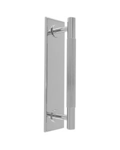 Carlisle Brass BP710BCP168CP Lines Pull Handles on backplate 168mm Polished Chrome