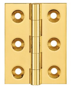 Simonswerk 0950 Solid Drawn Unwashered Brass Butt Hinges 50.8mm X 38mm C/W Screws Self Colour