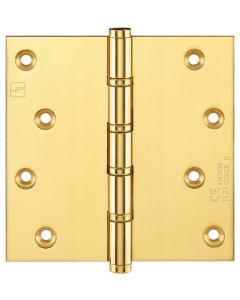 Simonswerk 1560CE Ball Race Brass Butt Projection Hinges CE marked FD30 fire rated 100mm x 100mm c/w Screws Polished Brass