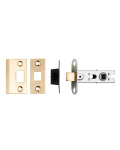 Eurospec BTL25SB 64mm Ce B/T Tubular Mortice Latch Square SB 64mm Satin Brass