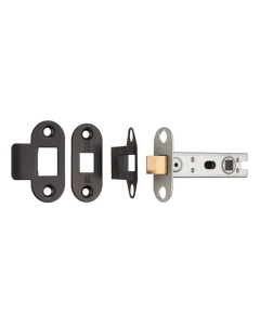 Eurospec Btl30Mb/R 76Mm Ce B/T Tubular Mortice Latch - Radius Matt Black