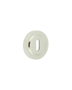 Burlington Standard Keyway Escutcheons Plain Rose Polished Nickel
