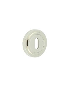 Burlington Standard Keyway Escutcheons Stepped Rose Polished Nickel