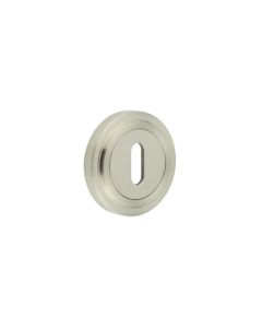 Burlington Standard Keyway Escutcheons Stepped Rose Satin Nickel