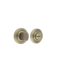 Burlington Turns & Releases Inner 3 Reeded Rose Antique Brass