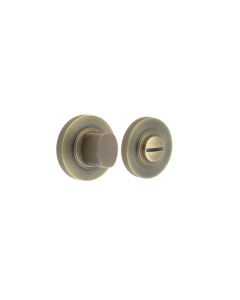 Burlington Turns & Releases Inner 3 Knurled Rose Antique Brass