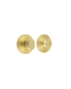 Burlington Turns & Releases Inner 3 Reeded Rose Satin Brass