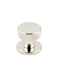 Frelan Burlington Westbourne Knurled Mortice Door Handles BUR102PN Polished Nickel