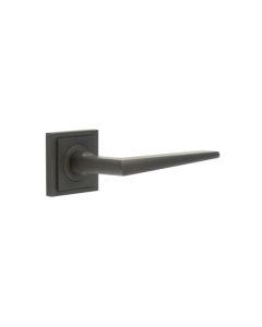 Frelan Burlington Mayfair Door Handle on Square Stepped Outer Rose Dark Bronze BUR10KIT85 Consist of BUR10DB and BUR152DB