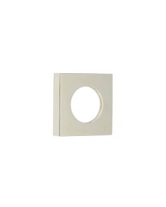 Frelan Burlington Square Plain Outer Rose for Handles & T&R BUR150PN Polished Nickel