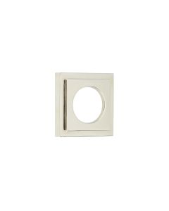 Frelan Burlington Square Stepped Outer Rose for Handles & T&R BUR152PN Polished Nickel