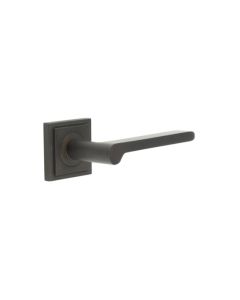 Frelan Burlington Fitzrovia Door Handle on Square Stepped Outer Rose Dark Bronze BUR15KIT85 Consist of BUR15DB and BUR152DB