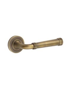Frelan Burlington Highgate Door Handle on Plain outer Rose Antique Brass BUR35KIT1 Consist of BUR35AB and BUR50AB