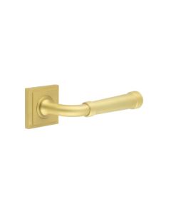 Frelan Burlington Highgate Door Handle on Square Stepped Outer Rose Satin Brass BUR35KIT241 Consist of BUR35SB and BUR152SB