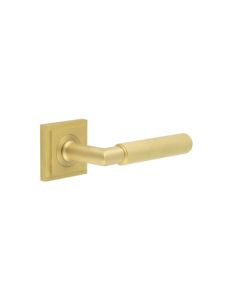 Frelan Burlington Piccadilly Door Handle on Square Stepped Outer Rose Satin Brass BUR40KIT241 Consist of BUR40SB and BUR152SB