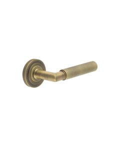 Frelan Burlington Piccadilly Door Handle on Stepped outer Rose Antique Brass BUR40KIT3 Consist of BUR40AB and BUR52AB