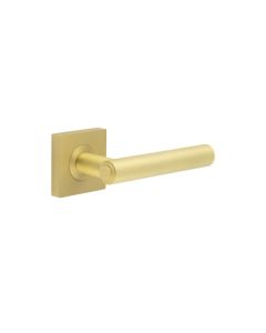 Frelan Burlington Richmond Door Handle on Square Plain Outer Rose Satin Brass BUR45KIT240 Consist of BUR45SB and BUR150SB