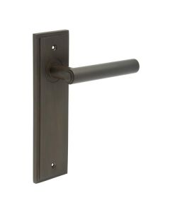 Frelan Burlington Richmond Door Handle on Square Plain Outer Rose Dark Bronze BUR45KIT84 Consist of BUR45DB and BUR150DB