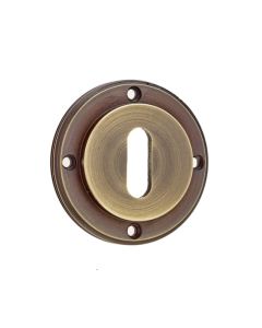 Frelan Inner Escutcheon Standard keyway - Roses Sold Separately BUR60AB Antique Brass