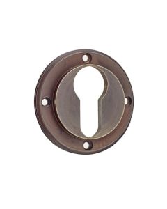 Frelan Inner Escutcheon Euro Profile - Roses Sold Separately BUR61AB Antique Brass