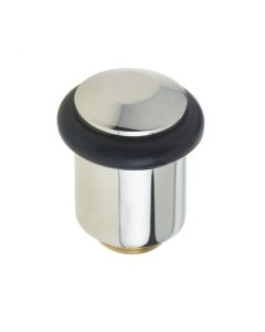 Frelan Chamfered Floor mounted doorstop BUR961PN Polished Nickel