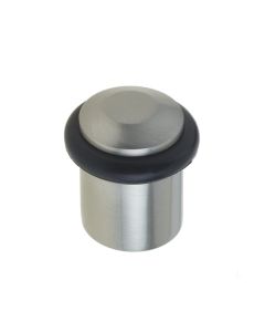 Frelan Chamfered Floor mounted doorstop BUR961SN Satin Nickel