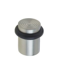 Frelan Reeded Floor mounted doorstop BUR963SN Satin Nickel