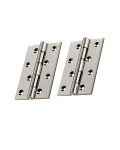 Acre & Clutton Phosphor Bronze Washered Solid Brass Butt Door Hinge 102mm x 67mm x 4mm Polished Nickel BWH-102-67PN