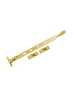 Acre & Clutton Bulb-End Window Casement Stay 254mm - Polished Brass