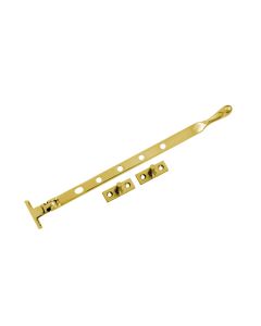Acre & Clutton Bulb-End Window Casement Stay 305mm - Polished Brass