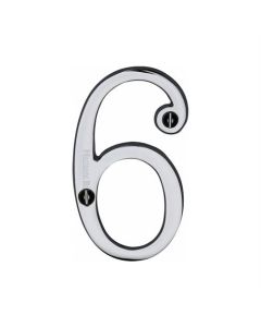 Heritage Brass C1560 6-PC Numeral 6 Face Fix 76mm (3) Polished Chrome finish