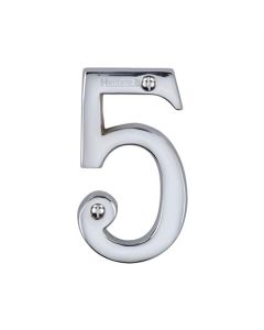 Heritage Brass C1561 5-PC Numeral 5 Face Fix 76mm (3) Polished Chrome finish