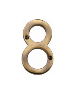 Heritage Brass C1561 8-AT Numeral 8 Face Fix 76mm (3) Antique finish