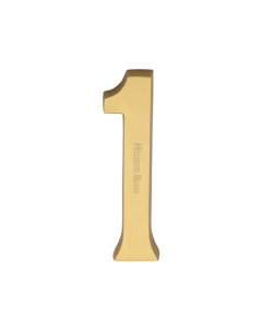 Heritage Brass Numeral 1 Concealed Fix 76mm (3") Satin Brass