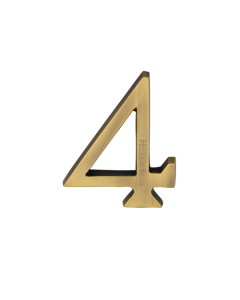 Heritage Brass Numeral 4 Concealed Fix 76mm (3") Antique Brass