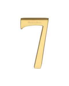 Heritage Brass Numeral 7 Concealed Fix 76mm (3") Polished Brass