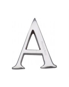 Heritage Brass C1565 2 A-PC Alphabet A Pin Fix 51mm (2) Polished Chrome Finish