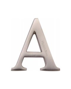 Heritage Brass C1565 2 A-SN Alphabet A Pin Fix 51mm (2) Satin Nickel Finish