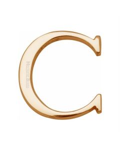 Heritage Brass C1565 2 C-PB Alphabet C Pin Fix 51mm (2) Polished Brass Finish
