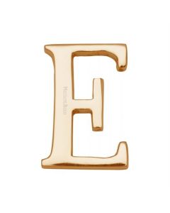 Heritage Brass C1565 2 E-PB Alphabet E Pin Fix 51mm (2) Polished Brass Finish